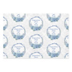 Wedding Blue Hydrangeas Personalize Names Damask 3