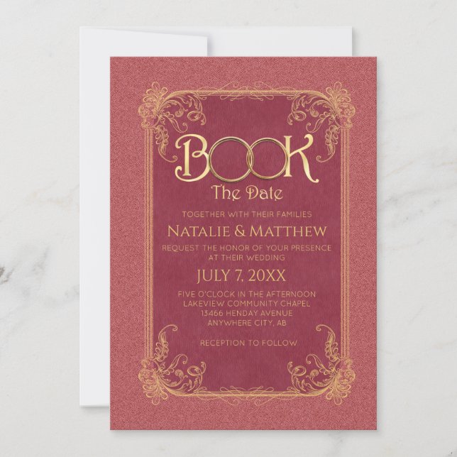 Wedding-Book The Date Invitation (Front)
