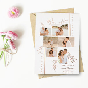 Wedding Botanical Branches 6 Photos Collage