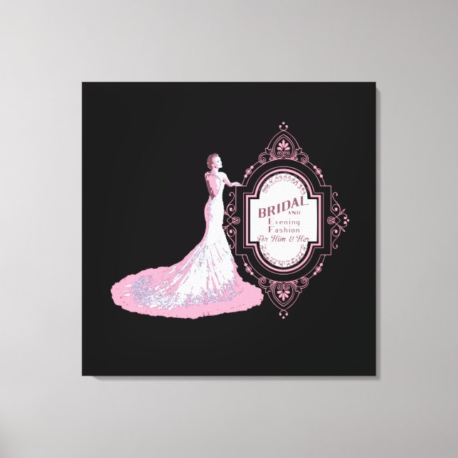 WEDDING BOUTIQUE - Wrapped Canvas (Front)