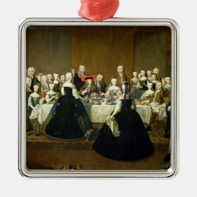 Wedding Breakfast Metal Ornament (Front)