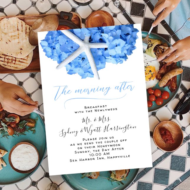 Wedding Breakfast Morning After Seaside Garden  Invitation (Creator Uploaded)