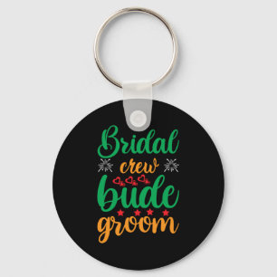 Wedding Bridal Crew Groom Keychain