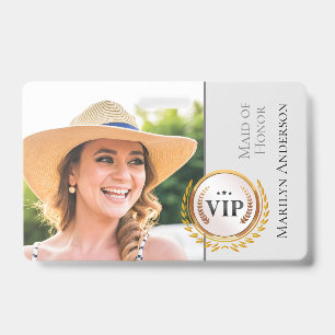 Wedding Bridal Party VIP Badge