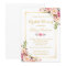 Wedding Bridal Shower Chic Floral Golden Frame