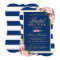 Wedding Bridal Shower | Navy Blue Stripes Floral