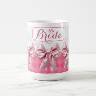 Wedding Bridal Shower Pink Bows Coquette Mug
