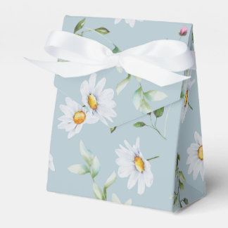 Wedding Bridal Shower Tent Blue Daisy Favour Box