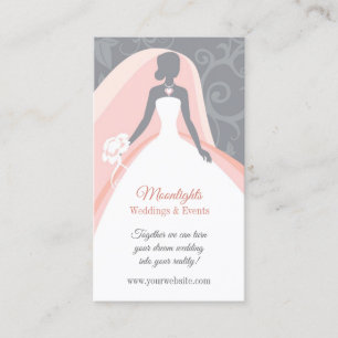 Wedding Bridal White Dress Business Card