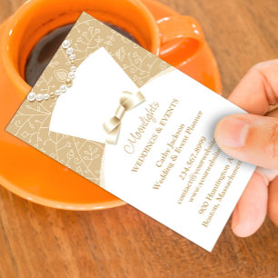 Wedding Bridal White Dress Business Card