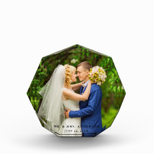 Wedding Bride and Groom Photo Octagonal