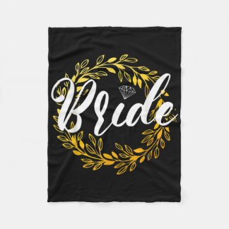 Wedding Bride Bachelorette Party Marriage Bridesma Fleece Blanket