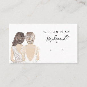 Wedding Bride Bridesmaid Earring Display Card