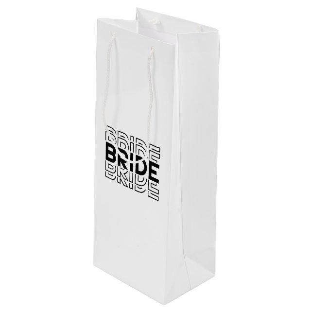 Wedding Bride Gift Bag (Front Angled)