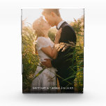 Wedding Bride & Groom Photo Block Names Date<br><div class="desc">Wedding Bride & Groom Photo Names Date Photo Block</div>