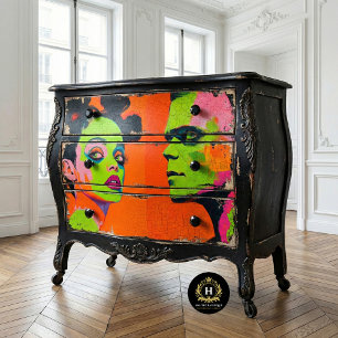 Wedding Bride of Frankenstein Decoupage  Tissue Paper