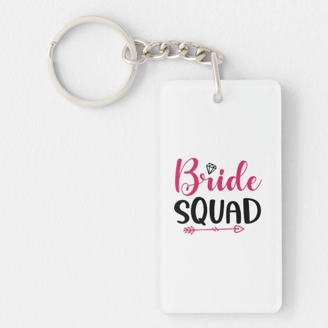 Wedding Bride Squad Keychain (Front)