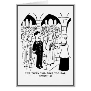 Wedding - Bridegroom Practical Joke Cartoon
