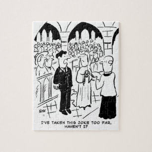 Wedding - Bridegroom Practical Joke Cartoon Jigsaw Puzzle