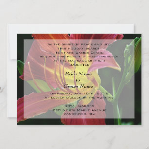 wedding, bride's parents invitation
