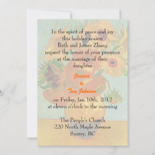 wedding, bride's parents invitation