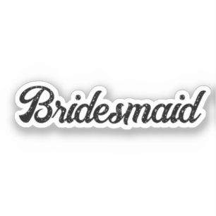 Wedding Bridesmaid 2024 Simple Custom Elegant Cool
