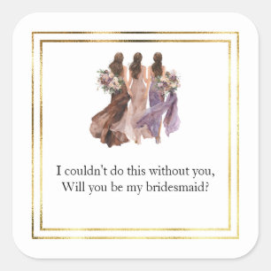Wedding Bridesmaid Gift Stickers
