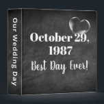 Wedding Bubble Heart on Grey Leather   Binder<br><div class="desc">Worn grey leather background with a bubble heart for a wedding photo album.
Heart can be deleted.
All text is editable.</div>