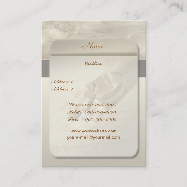 Wedding Business Card (Front)