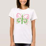 wedding butterfly tee<br><div class="desc">pink and green</div>