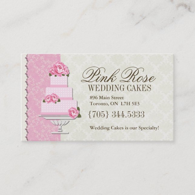 Wedding Cake Artist Business Cards (Front)