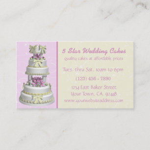 Wedding Cake Bakery Business Card