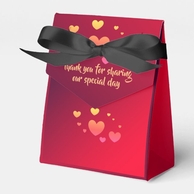 wedding cake box by dalDesignNZ (Front Side)