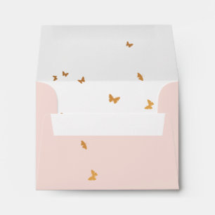 Wedding Cake Butterflies RSVP Envelope