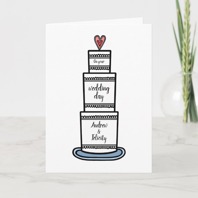 Wedding Cake Card (Front)