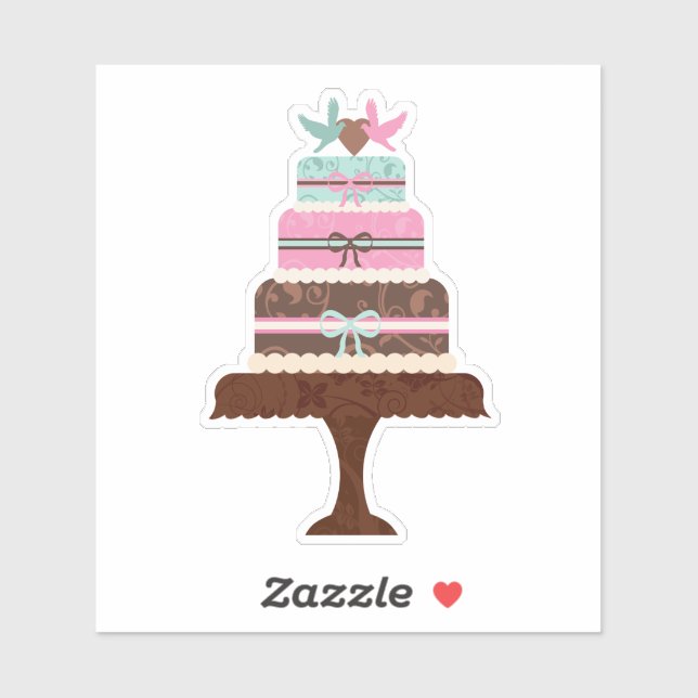 Wedding Cake Contour Sticker (Sheet)