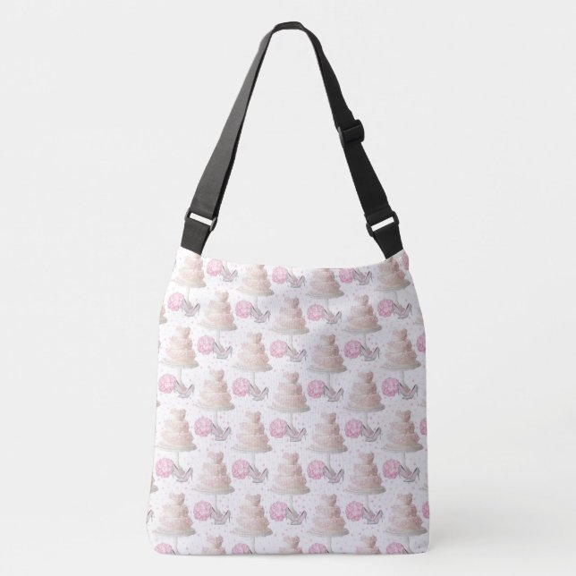 Wedding Cake Cross-Body Tote Bag (Front)