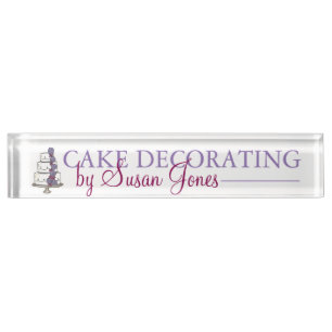 Wedding Cake Decorator Bakery Bridal Coordinator Nameplate