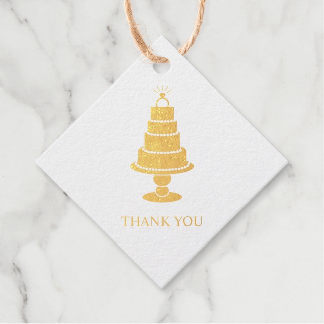 Wedding Cake Favour Tags (Front)