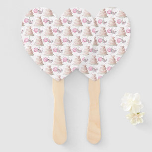 Wedding Cake Hand Fans