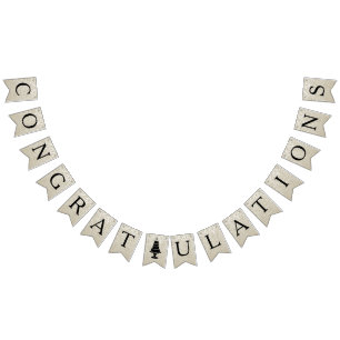 Wedding Cake Monogram Bunting Flags