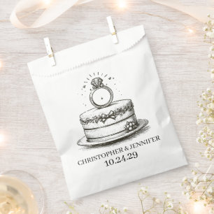 Wedding Cake Ring Favour Bag