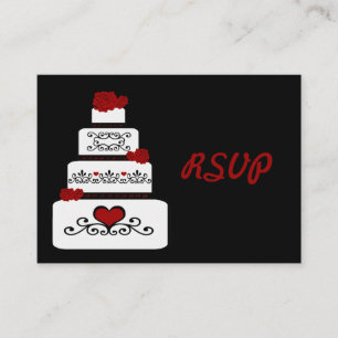 Wedding Cake RSVP Insert