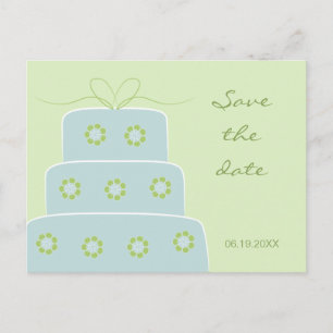 Wedding Cake Save the Date Postcard