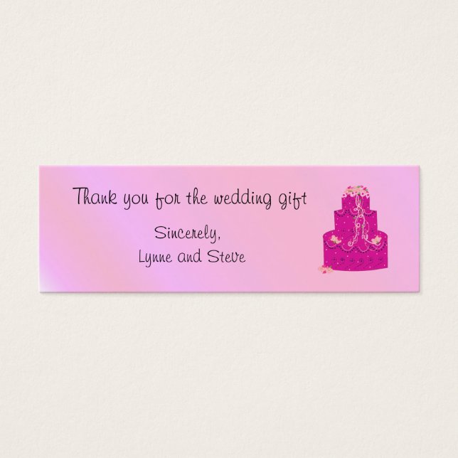 Wedding Cake Thank You (Front)
