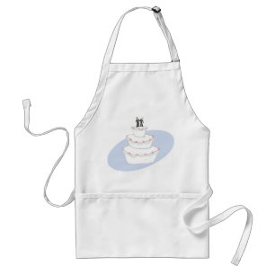 Wedding Cake Two Grooms Standard Apron