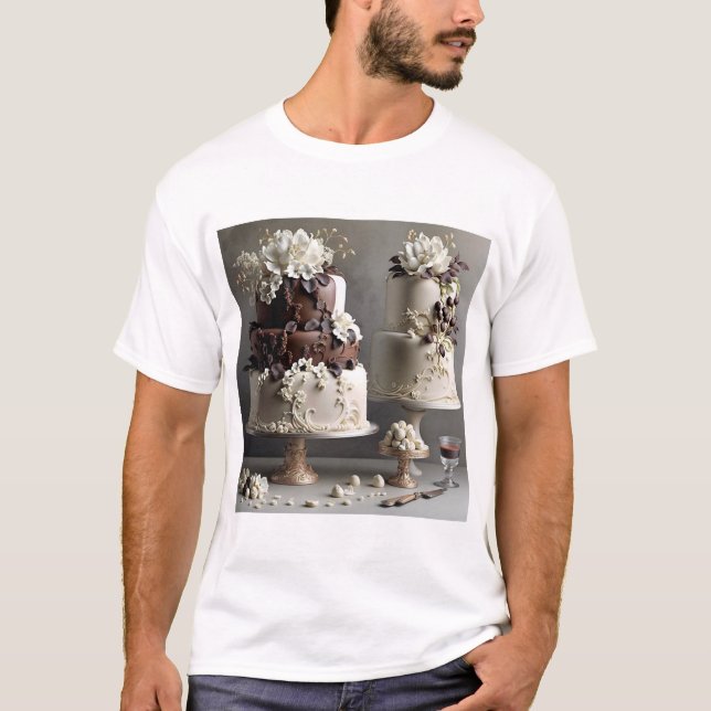Wedding_Cakes_A_Wedding_cake_of_chocolate_22 T-Shirt (Front)