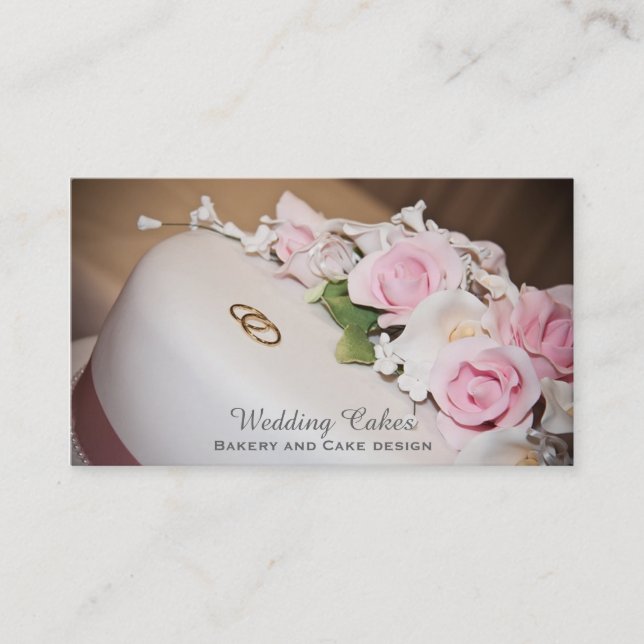 Wedding Cakes bakery, Special design cakes Business Card (Front)