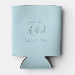 Wedding Can Cooler - Beachy