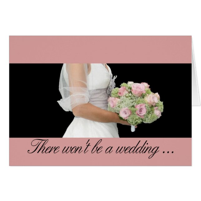 Wedding cancellation announcement (Front Horizontal)